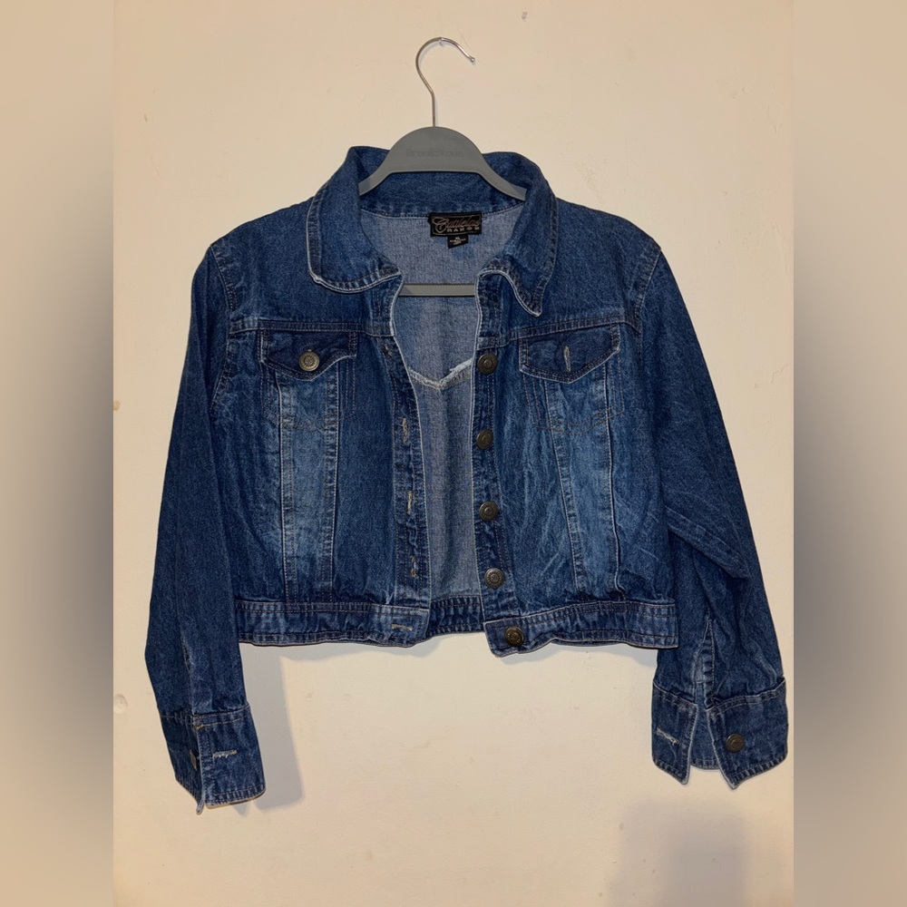 Cattlelac Ranch Cropped Denim Jacket XL (Fits like M) - Western Style